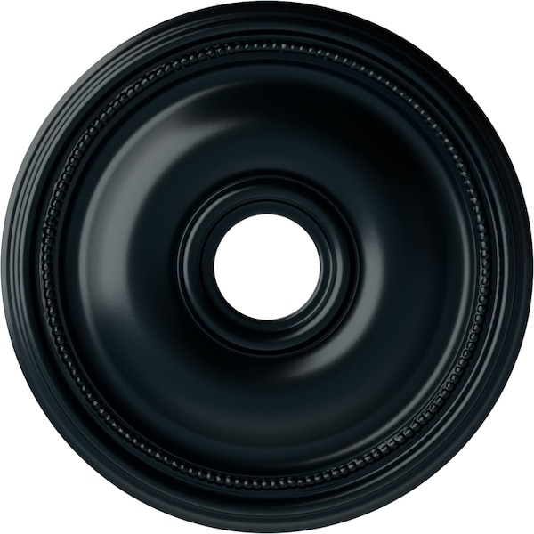 Ekena Millwork Bradford Ceiling Medallion (Fits Canopies up to 4 3/8"), 18 1/8"OD x 3 3/4"ID x 1 1/8"P, Night Shade CM18BRNSF - main